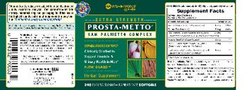 Vitamin World Extra Strength Prosta-Metto Saw Palmetto Complex - herbal supplement