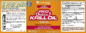 Vitamin World Extra Strength Red Omega-3 Krill Oil 1500 mg - supplement