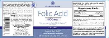 Vitamin World Folic Acid 800 mcg - vitamin supplement