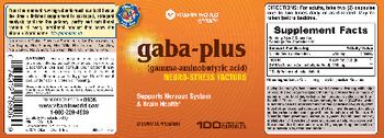 Vitamin World GABA Plus - supplement