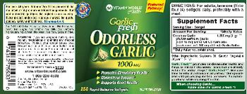 Vitamin World Garlic Fresh Odorless Garlic 1000 mg - supplement