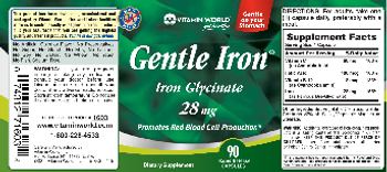 Vitamin World Gentle Iron Iron Glycinate 28 mg - supplement