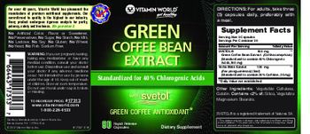 Vitamin World Green Coffee Bean Extract - supplement