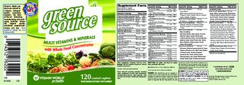 Vitamin World Green Source Multivitamin & Minerals - vegetarian supplement