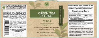 Vitamin World Green Tea Extract 750 mg - herbal supplement