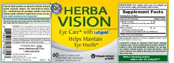 Vitamin World Herba Vision - herbal supplement