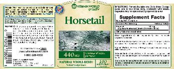 Vitamin World Horsetail 440 mg - herbal supplement