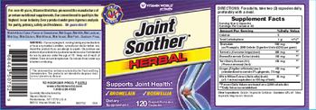 Vitamin World Joint Soother Herbal - supplement