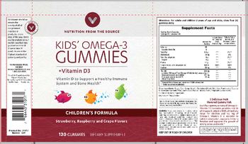 Vitamin World Kids' Omega-3 Gummies + Vitamin D3 - supplement
