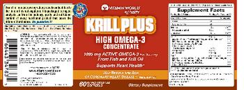 Vitamin World Krill Plus - supplement