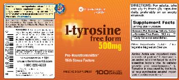 Vitamin World L-Tyrosine 500 mg - supplement