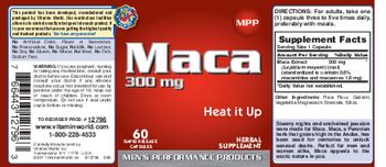 Vitamin World Maca 300 mg - herbal supplement