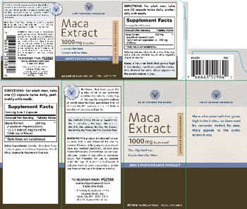 Vitamin World Maca Extract 1000 - herbal supplement