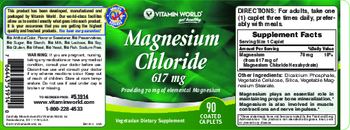Vitamin World Magnesium Chloride 617 mg - vegetarian supplement