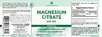 Vitamin World Magnesium Citrate 200 mg - supplement
