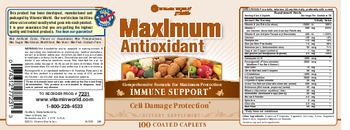 Vitamin World Maximum Antioxidant - supplement