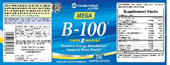 Vitamin World Mega B-100 Timed Release - 