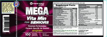 Vitamin World Mega Vita Min For Seniors - supplement