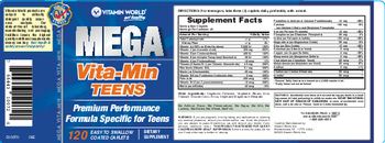 Vitamin World Mega Vita-Min Teens - supplement