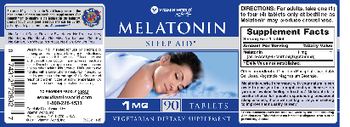 Vitamin World Melatonin 1 mg - 