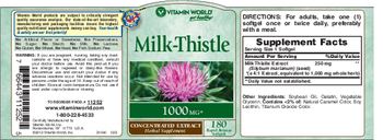 Vitamin World Milk-Thistle 1000 mg - herbal supplement