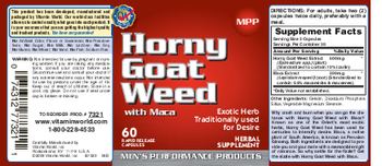 Vitamin World MPP Men's Performance Products Horny Goat Weed with Maca - herbal supplement