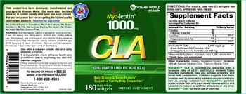 Vitamin World Myo-Leptin 1000 mg CLA - supplement