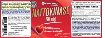 Vitamin World Nattokinase 50 mg - supplement
