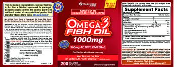 Vitamin World Omega-3 Fish Oil 1000 mg - supplement