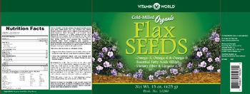 Vitamin World Organic Flax Seeds - 