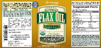 Vitamin World Organic Premium Flax Oil - supplement