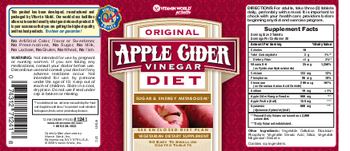 Vitamin World Original Apple Cider Vinegar Diet - vegetarian supplement