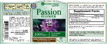Vitamin World Passion Flower - herbal supplement