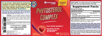 Vitamin World Phytosterol Complex - supplement