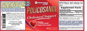 Vitamin World Policosanol - supplement