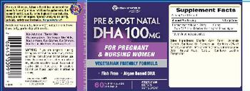 Vitamin World Pre & Post Natal DHA 100 mg - vegetarian supplement