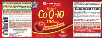 Vitamin World Q-Sorb Co Q-10 100 mg - supplement