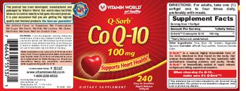 Vitamin World Q-Sorb Co Q-10 100 mg - supplement