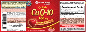 Vitamin World Q-Sorb Co Q-10 100 mg - supplement
