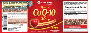 Vitamin World Q-Sorb Co Q-10 30 mg - supplement
