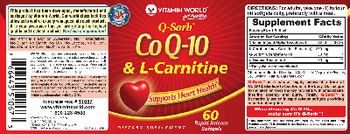 Vitamin World Q-Sorb Co Q-10 & L-Carnitine - supplement