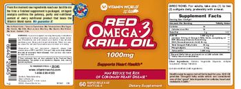 Vitamin World Red Omega-3 Krill Oil 1000 mg - supplement