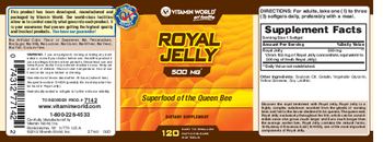 Vitamin World Royal Jelly 500 mg - supplement