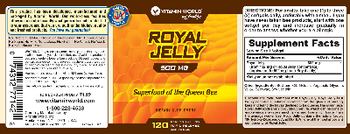 Vitamin World Royal Jelly 500 mg - supplement
