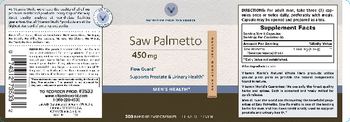Vitamin World Saw Palmetto Berries 450 mg - herbal supplement