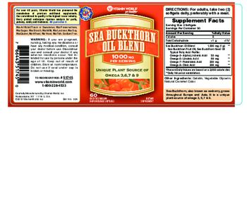 Vitamin World Sea Buckthorn Oil Blend 1000 mg - supplement