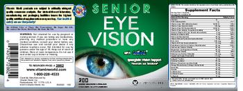 Vitamin World Senior Eye Vision With Lutigold - supplement