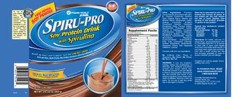 Vitamin World Spiru-Pro Soy Protein Drink With Spirulina Natural Chocolate - supplement
