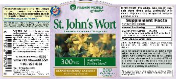 Vitamin World St. John's Wort - herbal supplement