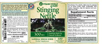 Vitamin World Stinging Nettle 300 mg - herbal supplement
